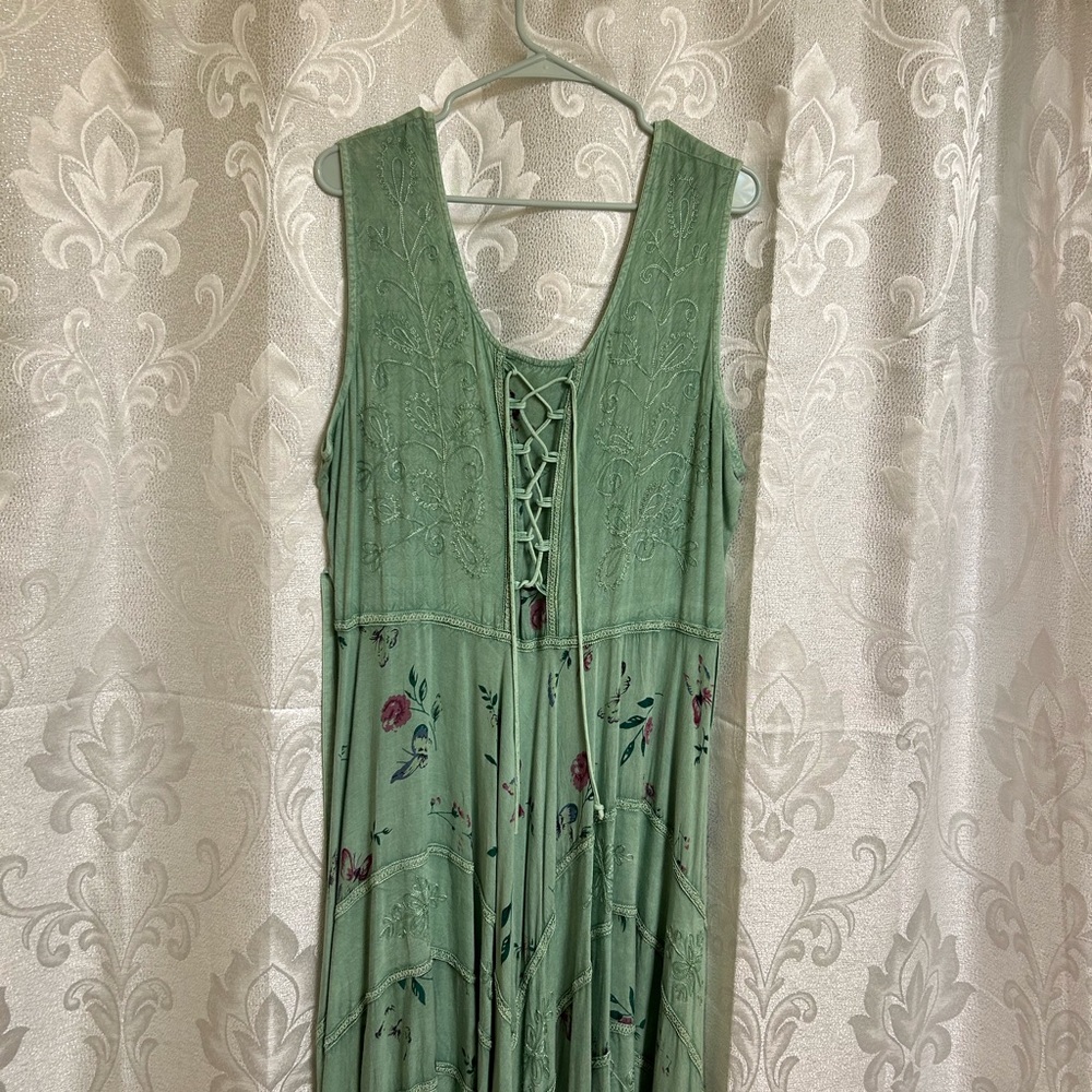 1X/2X Green Sakkas Sundress